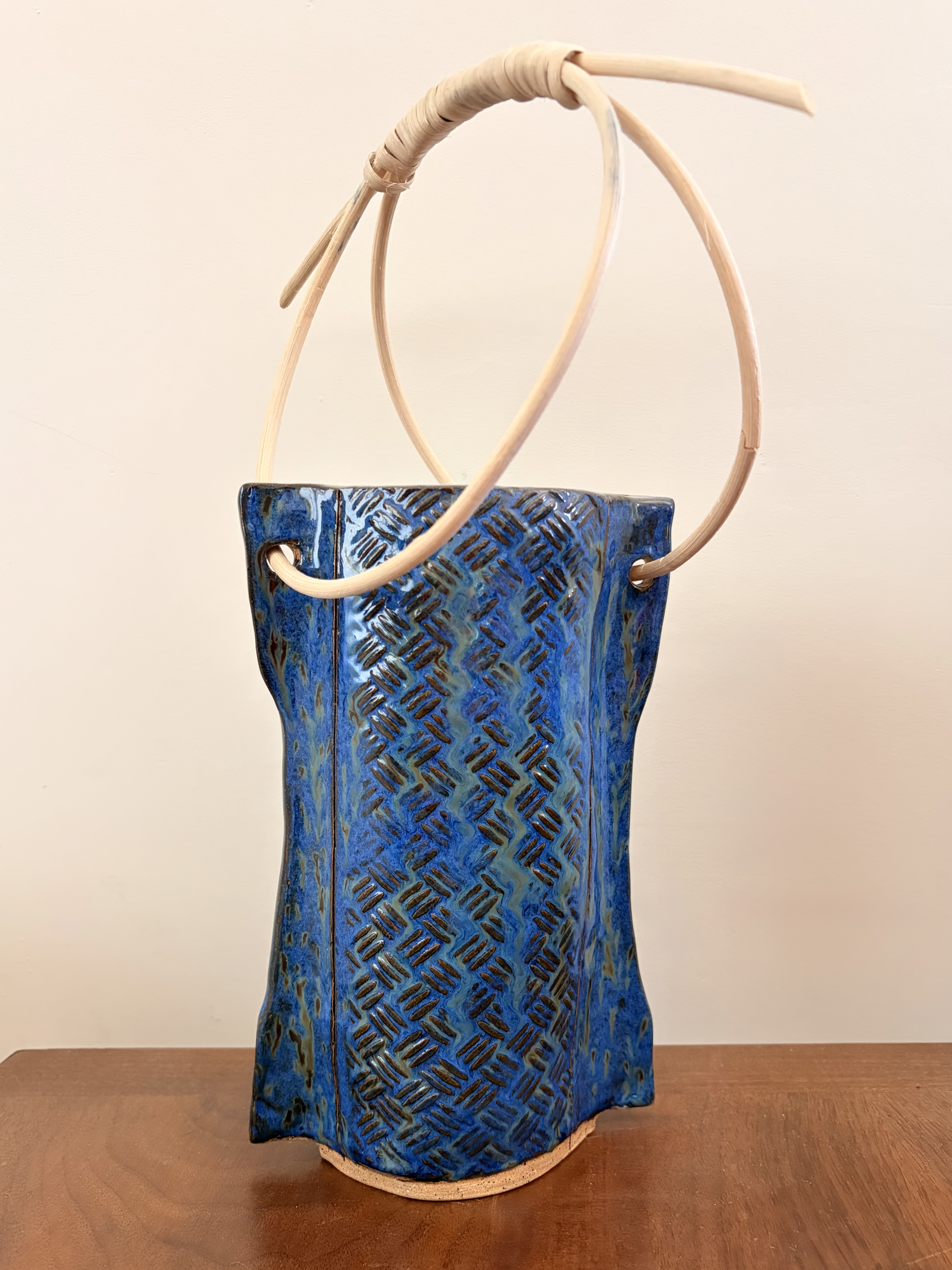 Untitled, clay and bamboo